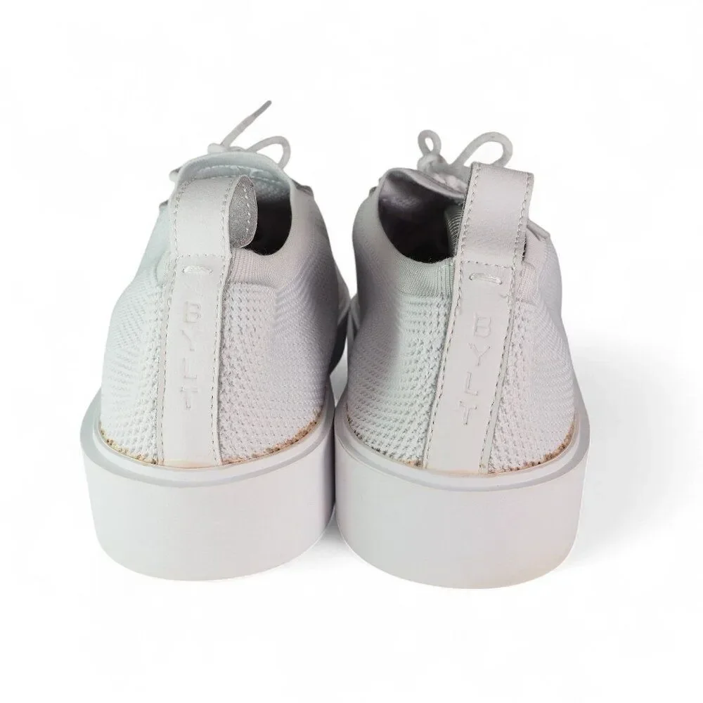 BYLT Premium Basics Lindo‎ Knit Casual Oxford Sneakers White Men's 12